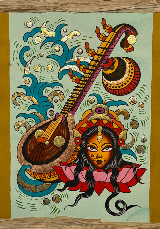 Goddess Swaraswati, by Swasthik Iyengar