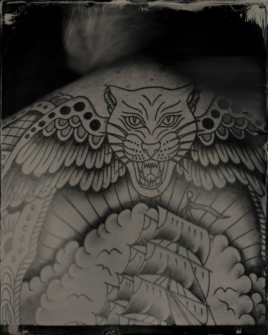 Self Portrait: Three Sessions, tattooed by Paul Doberman, by Jacob Moss